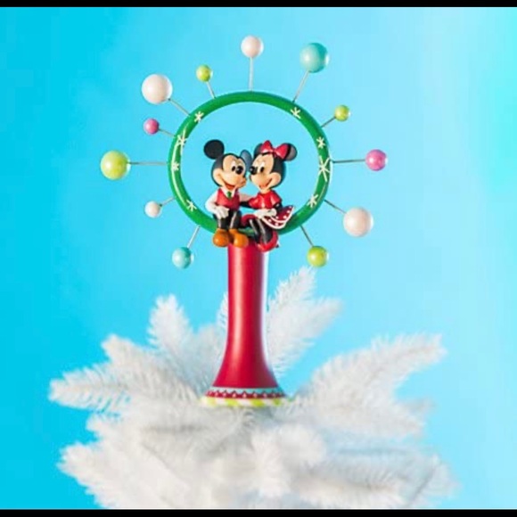 Walt Disney World store Christmas tree topper ❤️💚✨Mickey Mouse Minnie mouse - Picture 1 of 11